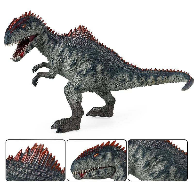 Oenux Jurassic Dinossauros de Brinquedo Savage Giganotosaurus Tiranossauro Boca Aberta Figuras de Ação PVC Coleção Brinquedo Dom Crianças Imagem 3