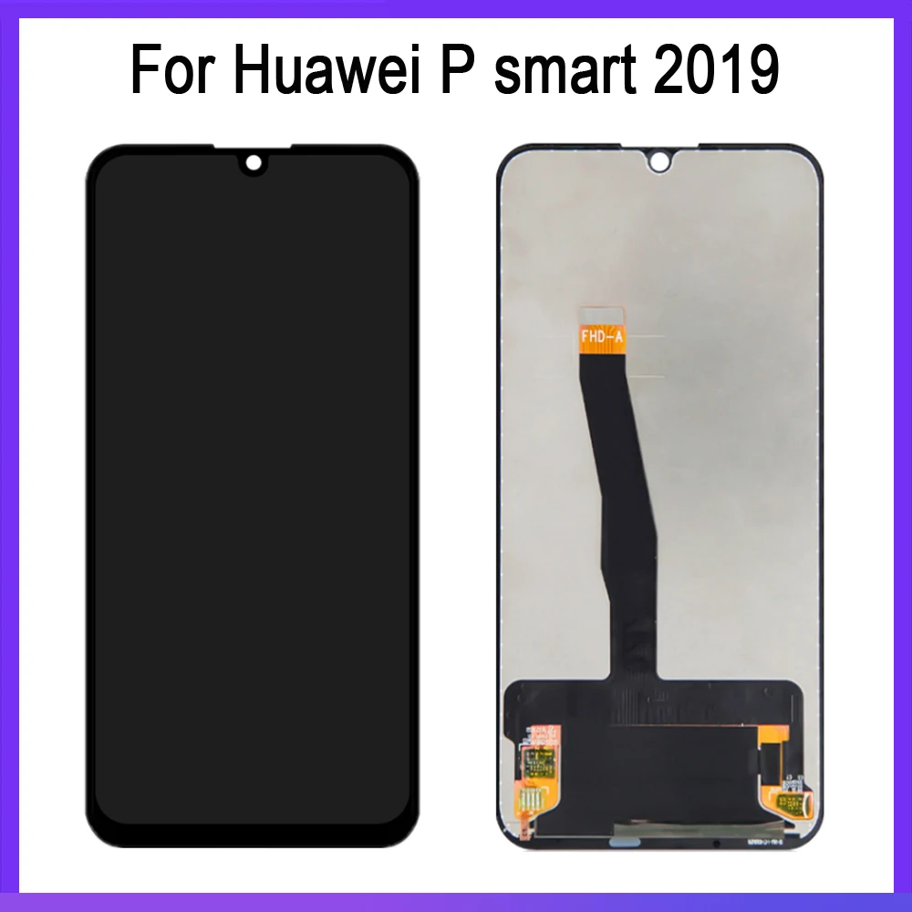 Original Para Huawei P Inteligente 2019 Tela LCD Touch screen Digitalizador Substituição Imagem 1