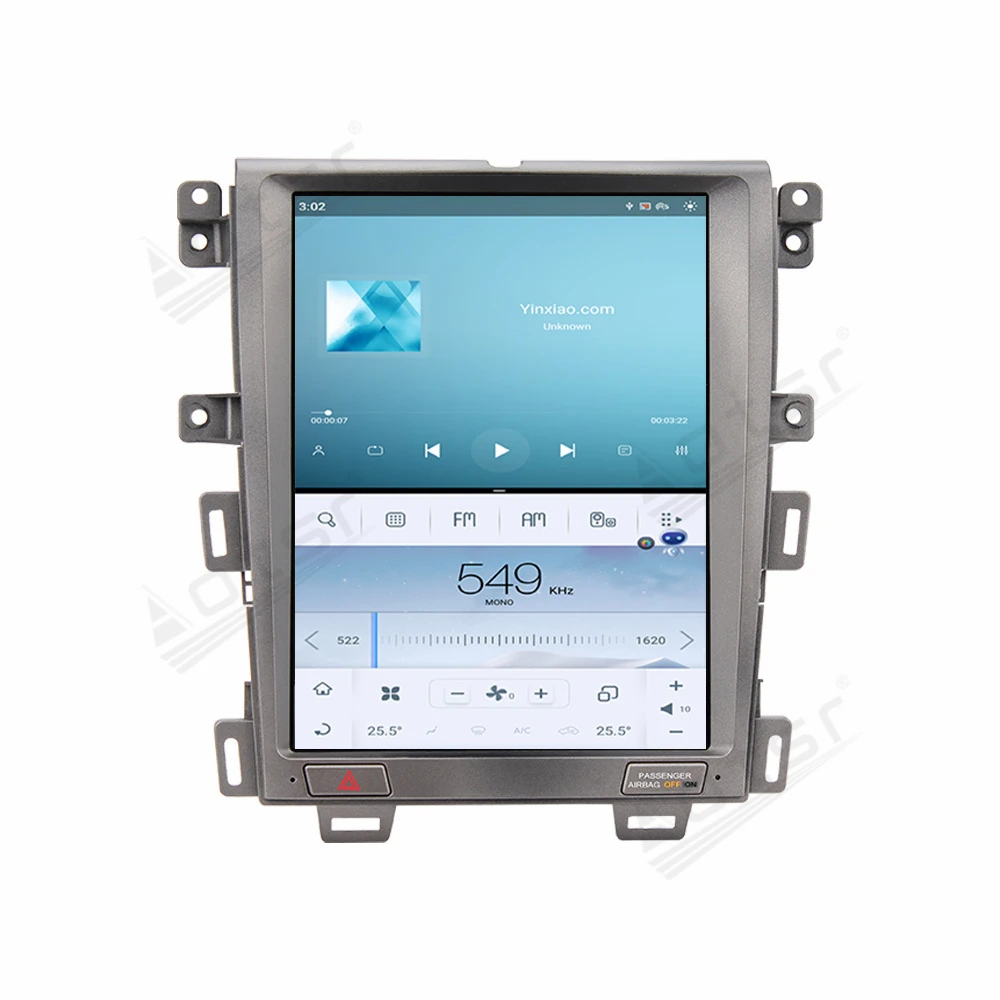Para Ford Edge 2007 - 2014 Tesla Android 11 Qualcomm auto-Rádio de Navegação GPS DSP CarPlay 2 Din Central Multimeidia Player Imagem 1