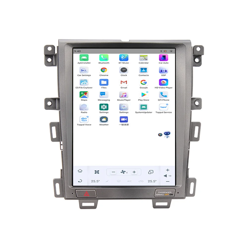 Para Ford Edge 2007 - 2014 Tesla Android 11 Qualcomm auto-Rádio de Navegação GPS DSP CarPlay 2 Din Central Multimeidia Player Imagem 4