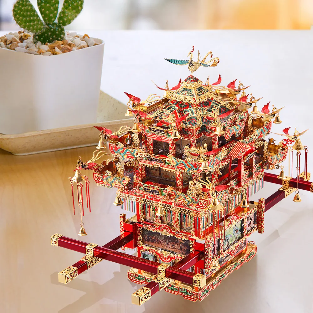 Piececool 3D do Metal de Quebra-cabeça de Noiva Limousine Cadeira de Casamento de Série do Modelo de Construção de Kits de Quebra de Brinquedos ,Presentes de Aniversário para Adultos Crianças Imagem 1