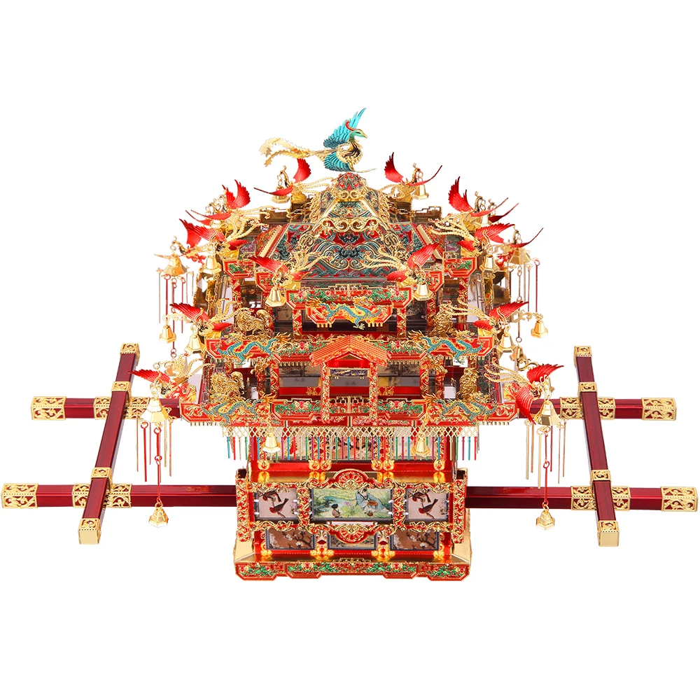 Piececool 3D do Metal de Quebra-cabeça de Noiva Limousine Cadeira de Casamento de Série do Modelo de Construção de Kits de Quebra de Brinquedos ,Presentes de Aniversário para Adultos Crianças Imagem 5