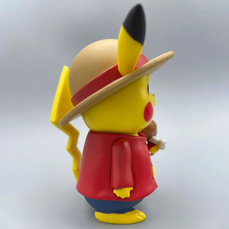 Pokemon Figuras De Anime Cosplay De Pikachu Um Pedaço De Luffy Ação Monstros De Bolso Kawaii Decoração Cartoon Modelo De Presentear Crianças Brinquedos Imagem 2