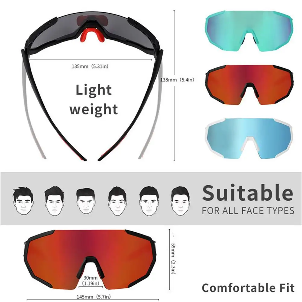Portátil mudança de Cor de Ciclismo de Óculos Polarizados Miopia Permeável ao ar livre de Óculos de proteção Para Homens Mulheres Imagem 5