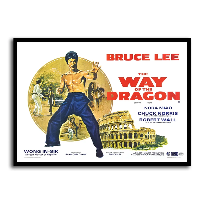 Poster Retro retro Bruce Lee nostálgico clássico filme antigo cartaz café-bar de decoração de Arte de Decoração de Quarto de Crianças de Pintura Imagem 4