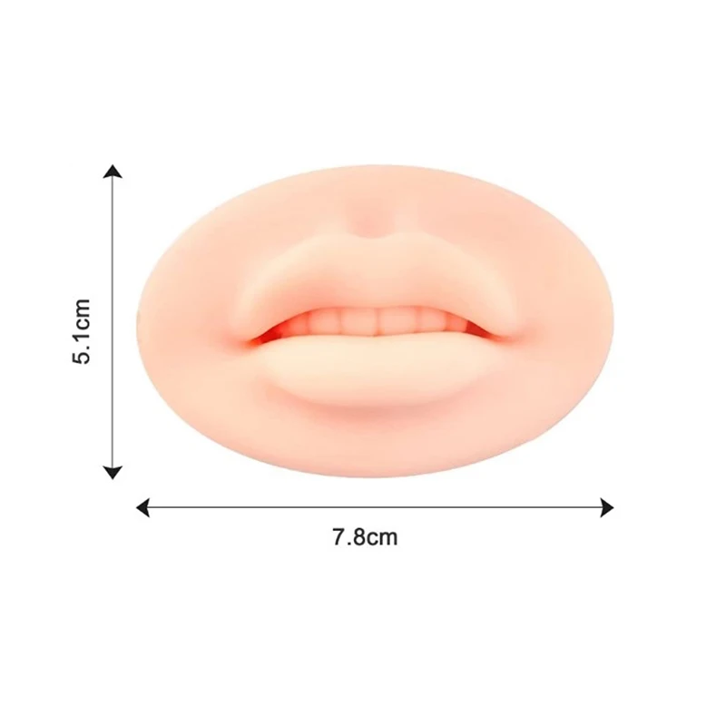 Premium Soft 3D Lábios Prática de Silicone Pele Para Maquiagem Permanente Artistas Humanos Bordo Blush Microblading PMU Acessórios de Formação Imagem 5