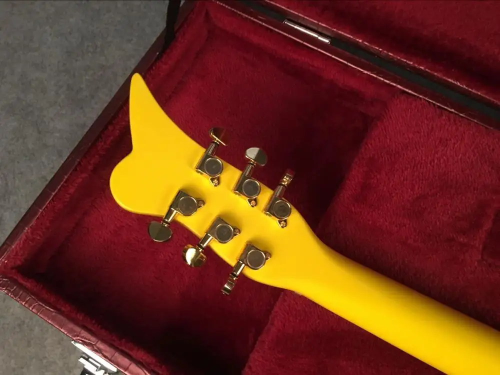 príncipe nuvem de guitarra elétrica, amarelo guitarra com escala Maple neck com corpo de alder,frete grátis Imagem 3