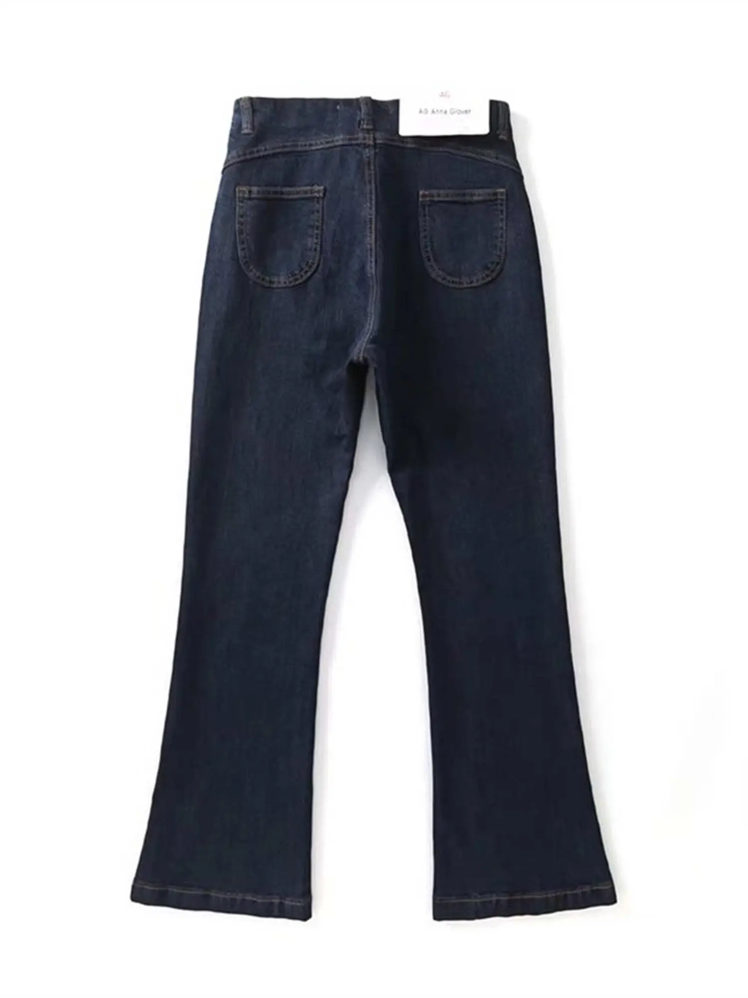 PUWD Vintage Meninas de Cowboy, Calça Azul 2022 Primavera-Outono de Moda Senhoras de Calças de Cintura Alta e Elegante Mulher Chique de Jeans, Calças Imagem 1