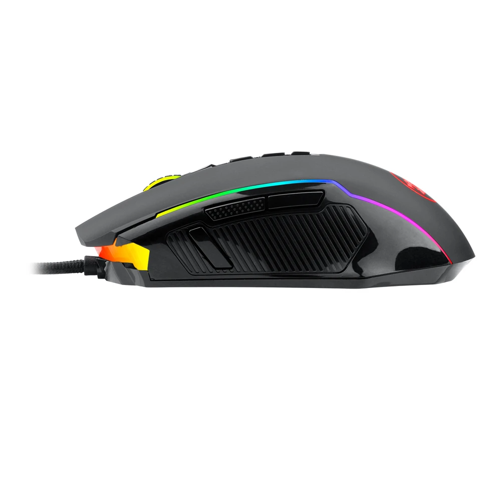 Redragon M910 Chroma Gaming Mouse de Alta Precisão Ambidestro Programável Jogo do Rato 7 RGB luz de fundo Modos de 10 Botões Imagem 4