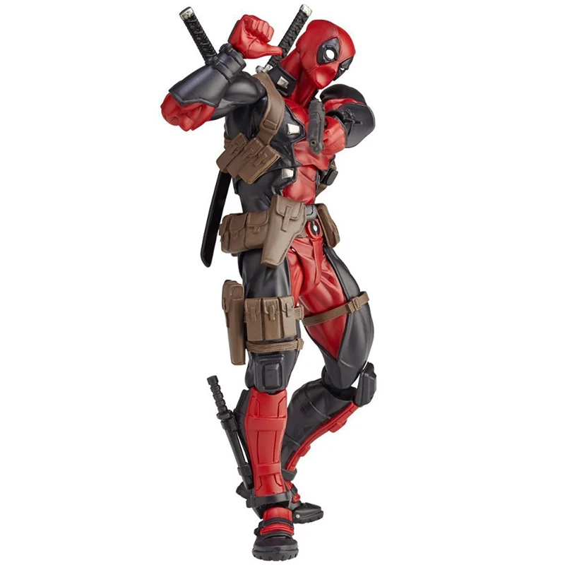 Revoltech Yamaguchi Deadpool Figura de Ação X-HOMEM, Super-Herói, as Juntas de articulação Móvel Figura de Ação do Modelo de Brinquedo Colecionável Presente Imagem 5