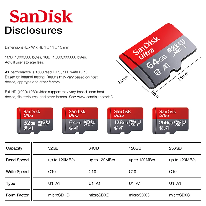 Sandisk Micro SD 16gb 32gb Class10 128gb 64gb 90Mb/s Original do cartão do TF cartão de memória de 200 gb 256 GB cartão de memória flash Imagem 3