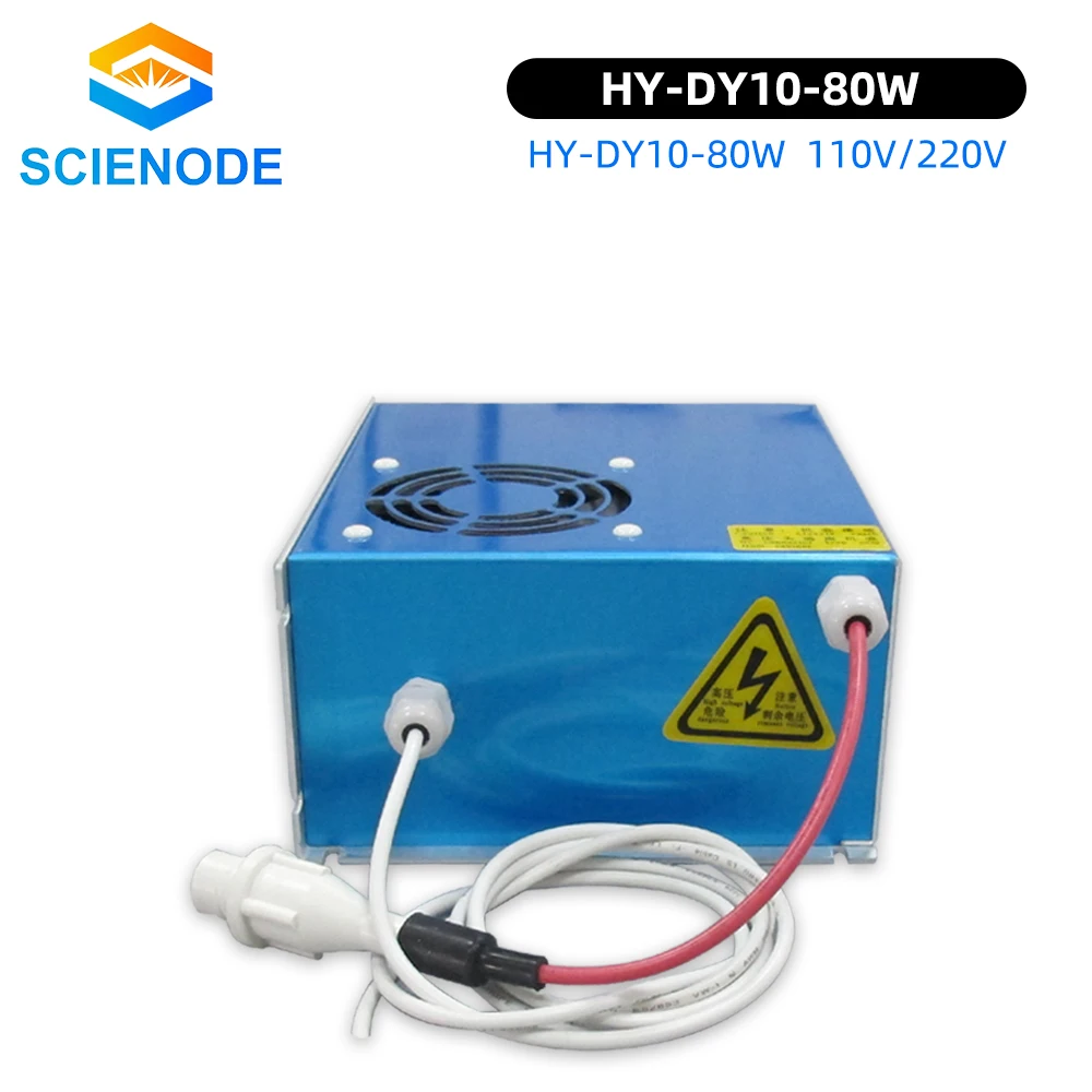 Scienode DY10 80W Laser de CO2 Fonte de Alimentação HY-DY10 110V 220V Para R W1/Z1/S1 do Laser do CO2 do Tubo de Gravura de Máquina de Corte DY Série Imagem 2
