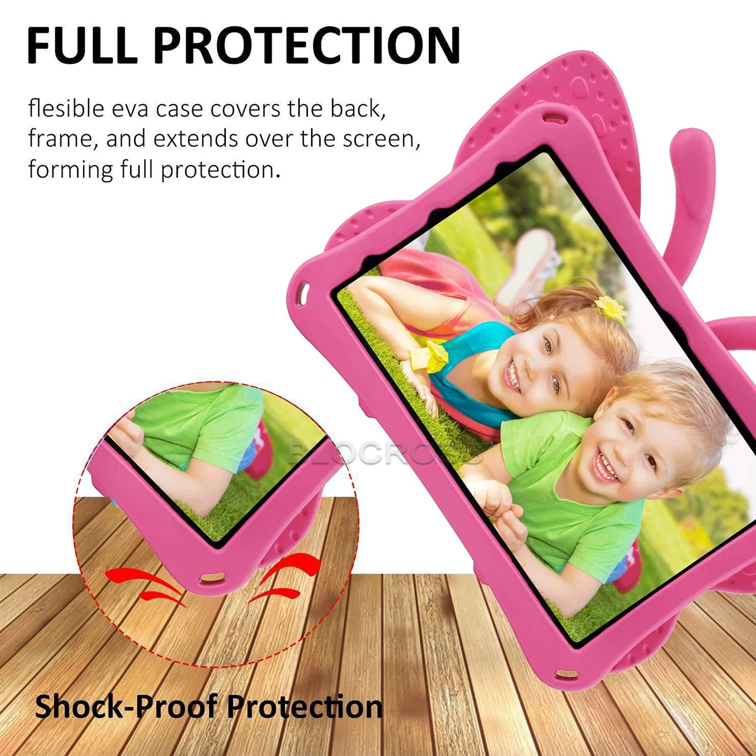 Seguro de EVA Caso de Tablet para Crianças de 10,5 polegadas Samsung Galaxy Tab A8 2022 SM-X200 SM-X205 Borboleta Tampa do Suporte para Guia A7 Lite 8.7 2020 Imagem 1