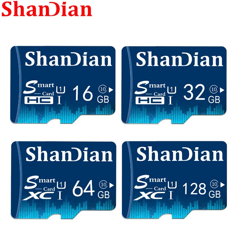 SHANDIAN Universal TF/SD 2022 Cartão Sd 8GB 16GB Cartão de Memória Microsd de 32GB e 64 GB, 128 GB TF Cartão Mini Câmera Digital de Telefone Celular Imagem 4