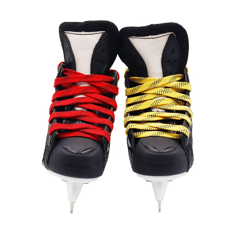 Skate Cordões 84-120in Dupla Camada de revestimento Trançado Extra Reforçado Dicas Encerado Dica de Design Terno Para o Patim de Hóquei Hóquei no Sapato de Laço Imagem 2