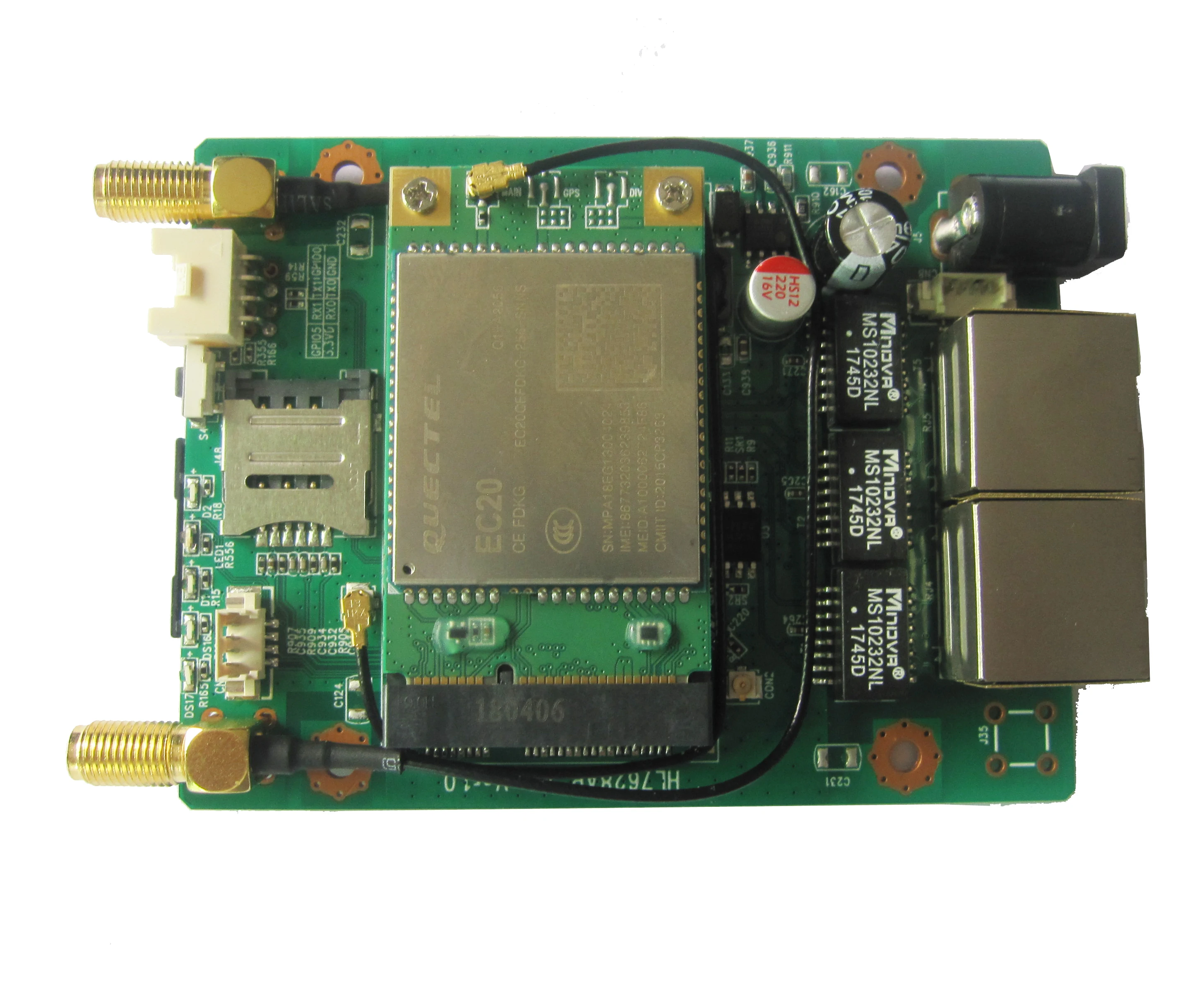 Tamanho mínimo Wifi placa-Mãe MT7628 placa-Mãe, 4G 7-modo Completo Netcom, 4G, wi-Fi Incorporado com Fio Imagem 5