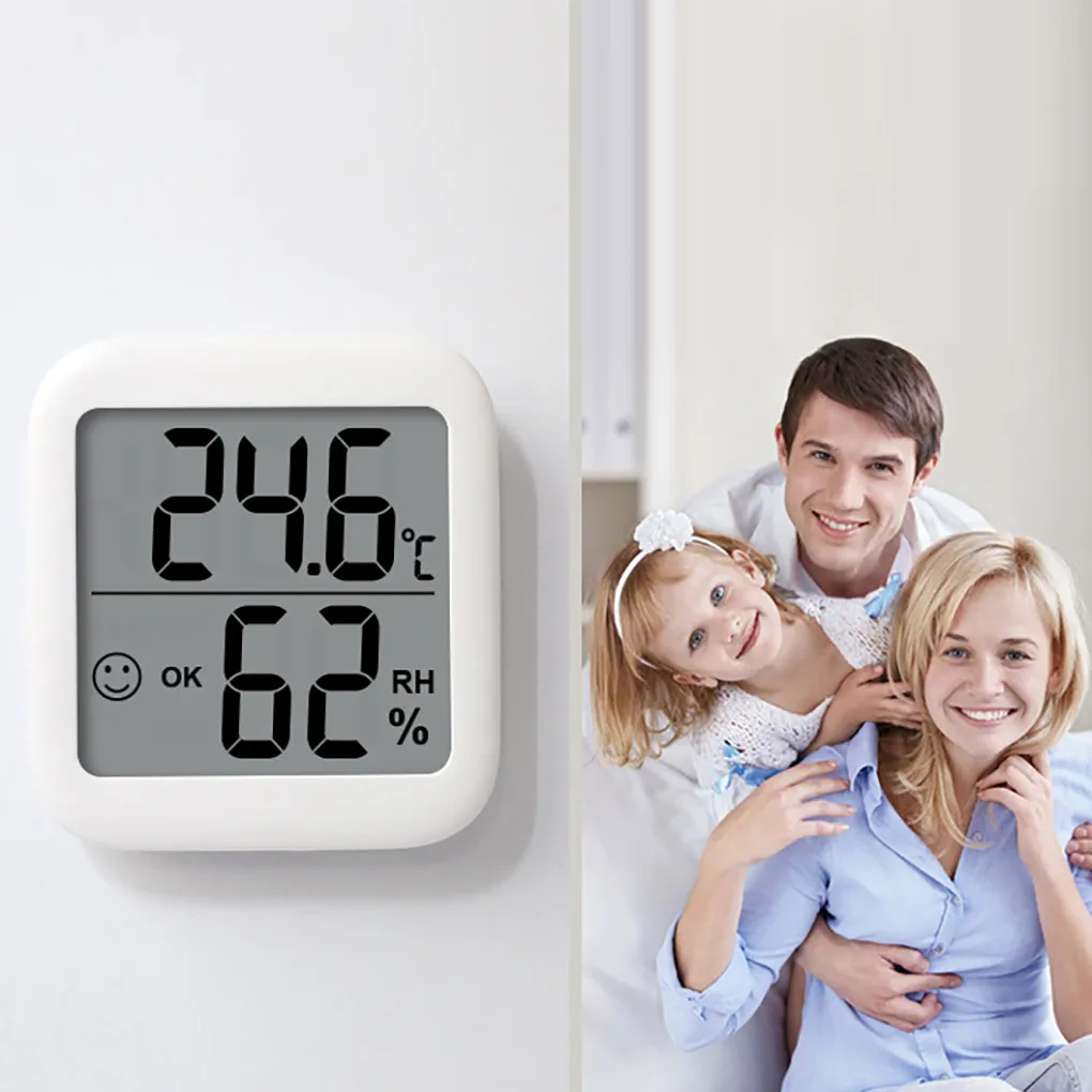 Temperatura da exposição do LCD Medidor de Umidade Medidor Higrómetro do Termômetro de Digitas Sala de estar, Quarto de Bebê Imagem 3