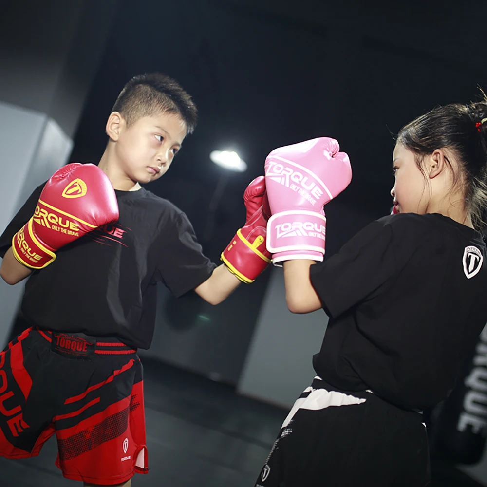 TORQUE de MMA Luvas de Boxe para Crianças PU Mulher de Luta Livre Sanda Tailandês Guantes De Boxeo Kickboxing Muay Equipamento de Treino Imagem 5