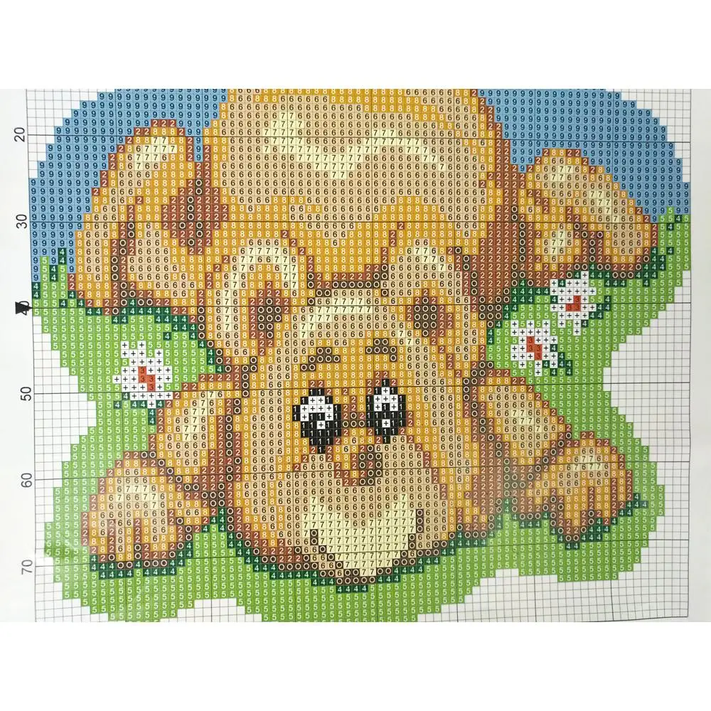 Trava do Gancho Tapete Kits de Fazer o Seu Próprio Tapete de desenho animado do Urso de Crochê Almofada DIY Tapete Tapete de Fios Acrílicos Tela Impressa Hobby e Artesanato Imagem 5