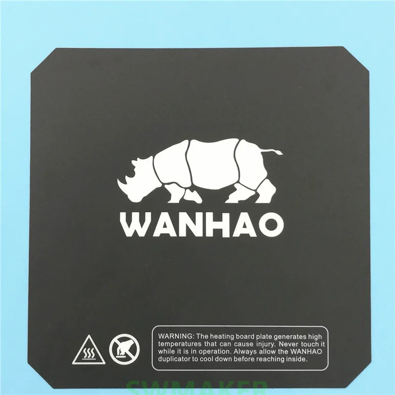 Wanhao i3 impressora 3D de peças de reposição impressão de cama de cor preta aquecida cama adesivo da placa de aquecimento de impressão de etiqueta construir placa de fita preta Imagem 1