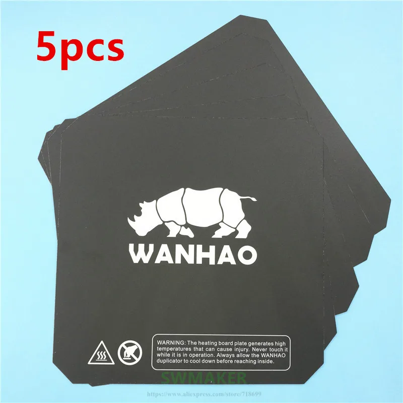 Wanhao i3 impressora 3D de peças de reposição impressão de cama de cor preta aquecida cama adesivo da placa de aquecimento de impressão de etiqueta construir placa de fita preta Imagem 4