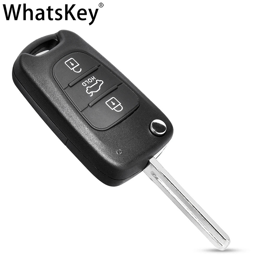 WhatsKey Flip-chave shell Para Hyundai I30 IX35 Ceed Picanto Cerato Sportage Para Kia Rio 3 K2 K3 K5 Alma Tecla Auto caso de Habitação Fob Imagem 3