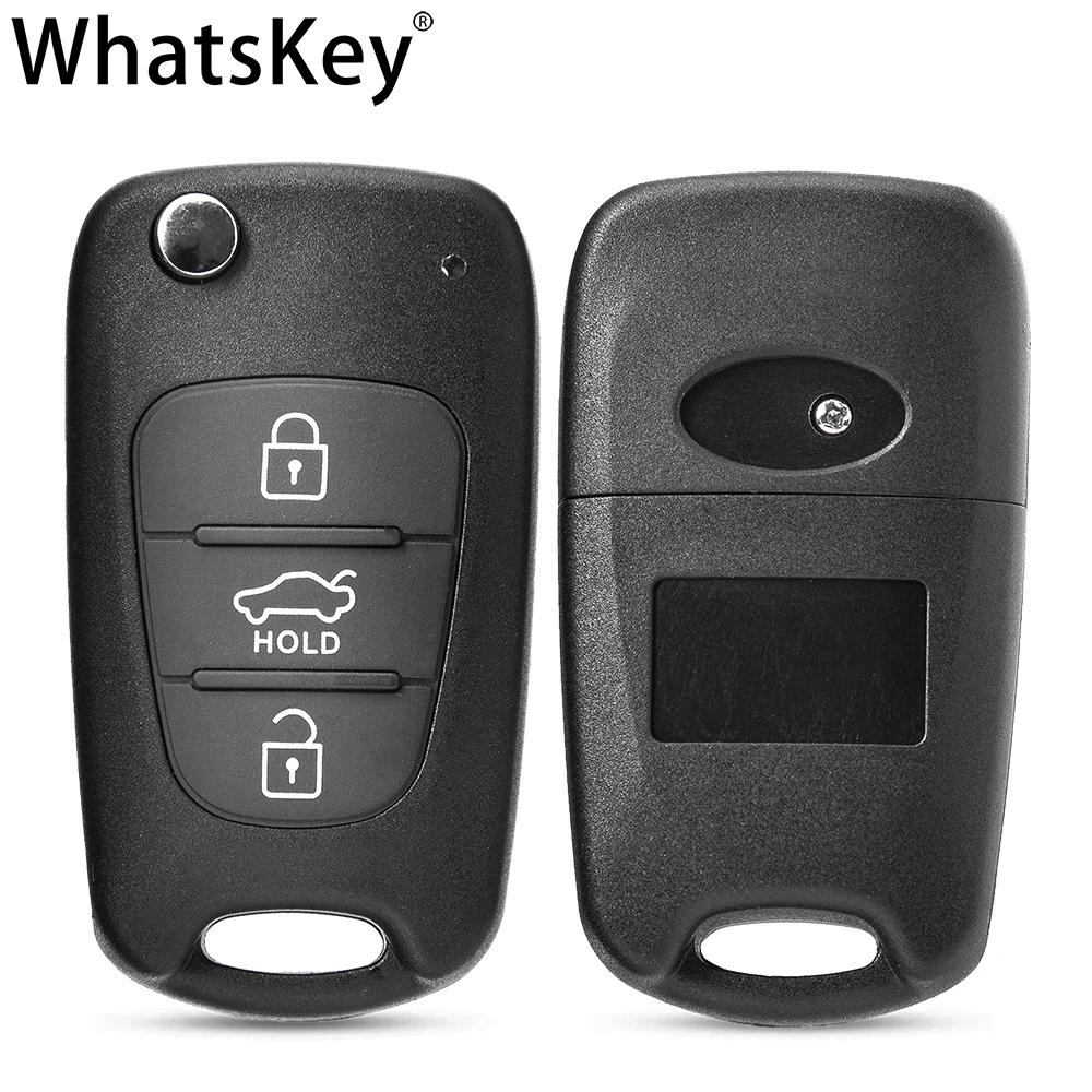 WhatsKey Flip-chave shell Para Hyundai I30 IX35 Ceed Picanto Cerato Sportage Para Kia Rio 3 K2 K3 K5 Alma Tecla Auto caso de Habitação Fob Imagem 4