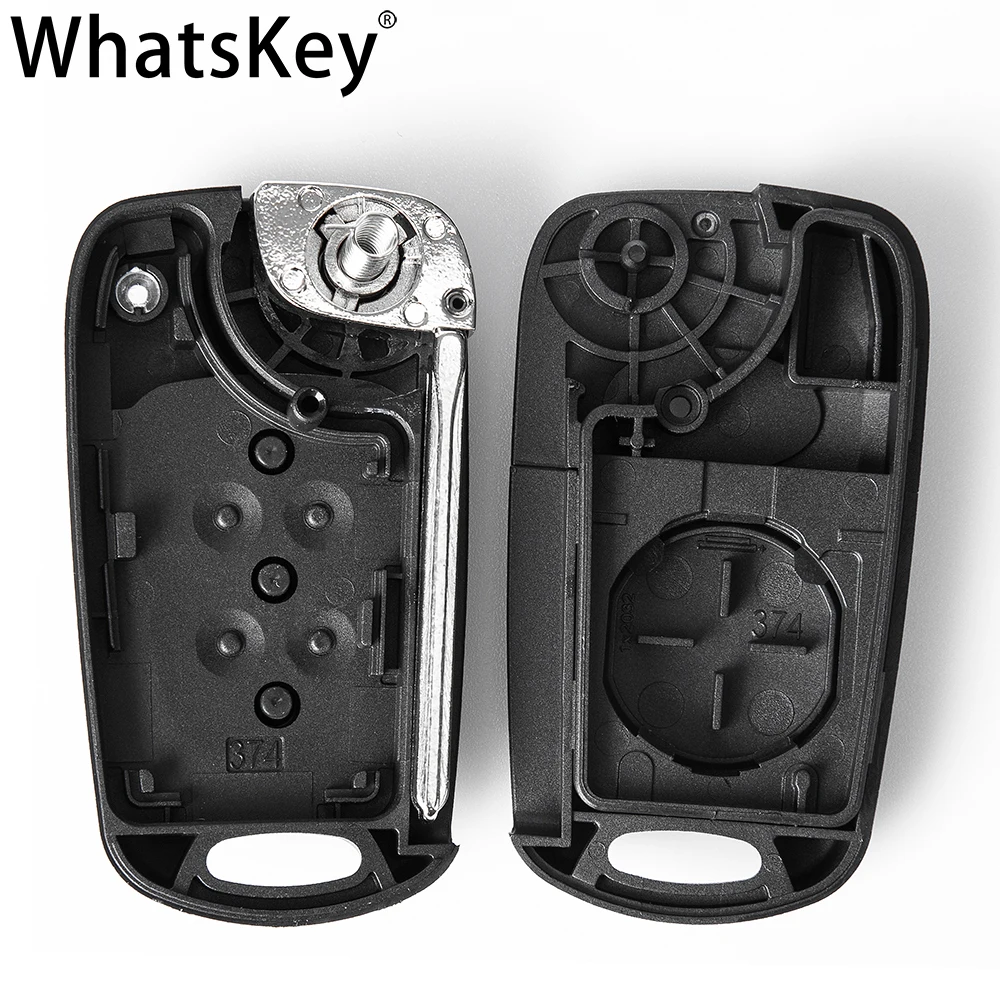 WhatsKey Flip-chave shell Para Hyundai I30 IX35 Ceed Picanto Cerato Sportage Para Kia Rio 3 K2 K3 K5 Alma Tecla Auto caso de Habitação Fob Imagem 5