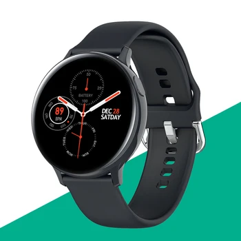 1.4 Polegadas Smartwatch Circular Mulheres Homens Esportes Waterproor Smart Watch, ECG-Monitoramento da frequência Cardíaca de Fitness Bluetooth Smart Pulseira 1