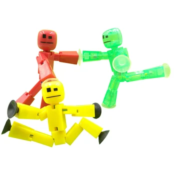 10-20pcs Cor Aleatória Otário Brinquedo DIY Pegajoso Robô Anima a Tela de Estúdio de Animação Figura de Ação do Brinquedo Jogo de Crianças, Brinquedos para Presentes de Natal 2