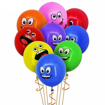 10/30/50pcs 12inch sorriso balões de látex festa de aniversário, decoração de balão símbolo da expressão brinquedos para crianças 1