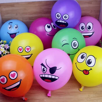 10/30/50pcs 12inch sorriso balões de látex festa de aniversário, decoração de balão símbolo da expressão brinquedos para crianças 2