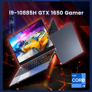 10 de Geração de Jogos para computador Portátil Intel Core i9 10880H i7 10750H GTX 1650 4G 16.1 polegadas 144Hz IPS Tela de Notebook Gamer Windows11 Computador