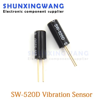 10pcs SW-520D SW520D Sensor de Vibração Bola de Metal de Inclinação Agitação Mudar 5.2*11.5 1
