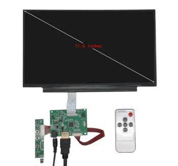 11.6 Polegadas Tela LCD Com Controle Remoto Driver da Placa Compatível com HDMI Para Lattepanda,Raspberry Pi Pi de Banana