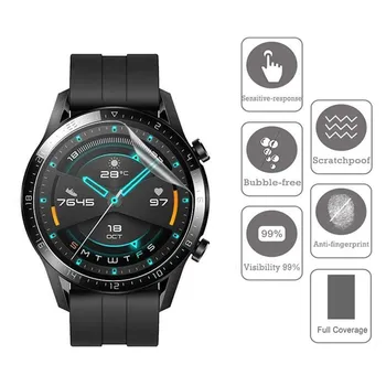 12PCS Para Huawei Assistir GT 3 Protetor de Tela Curvo Completo de Hidrogel Suave Filme Smart Watch GT3 42mm 46mm Películas de Protecção Não de Vidro 2