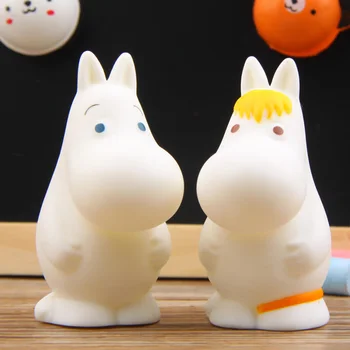1Pc Cartoon Hipopótamo Elf Casal Modelo Plástico da Fantoches de Mão Fingir Contar a História de Bonecas Brinquedos para Crianças Pequenas Presentes