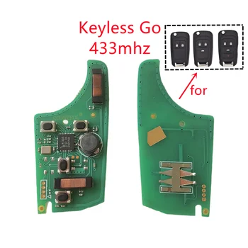 1pcs Keyless-go Dobrável Remoto Tecla PCB 433MHz com 46 Chip Para Chevrolet 2/3/4/5 Botões
