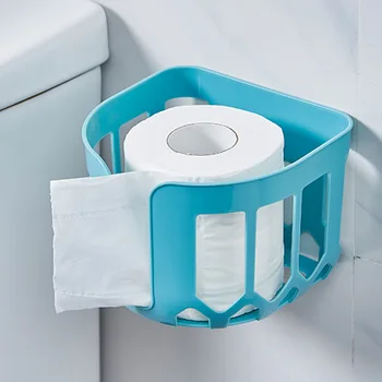 1Pcs Ocos de Parede de Banheiro Plástica porta Papel Higiênico de casa de Banho Acessórios de Fácil Perfuração