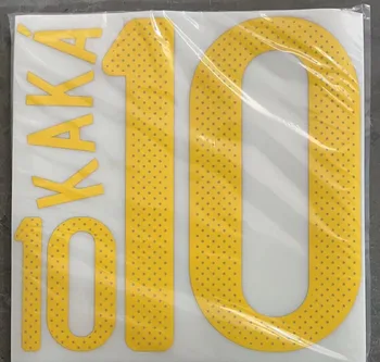 2010 #10 KAKÁ Nameset Impressão de Ferro na Transferência de Calor Emblema de Futebol Patches