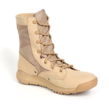 2018 Homens do Exército Tático Botas de Inverno de Couro Militar Ankle Boots Verão Deserto Sapatos de Segurança de Calçado de homem Botas de Combate 2