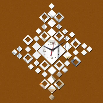 2019 promoção Acrílico novo Multi-conjunto de peças de relógio de parede design moderno de luxo espelho 3d de cristal de Quartzo relógios watche 1