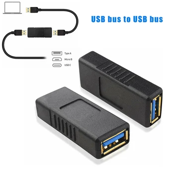 2019 USB-A Fêmea para USB-Adaptador Fêmea do USB 3.0 Duplo Adaptador Fêmea H-melhores