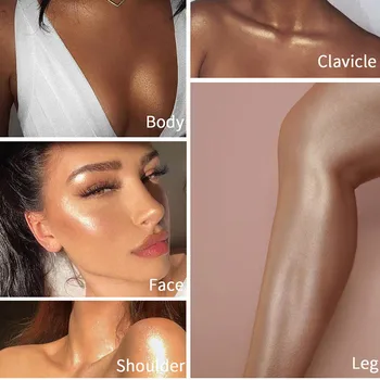 2022 Maquiagem Cintilante Corpo Líquidos de Creme de Corpo Marcador de Longa duração, Brilho Iluminar Brilho Cintilante Creme de Corpo, Beleza, Saúde