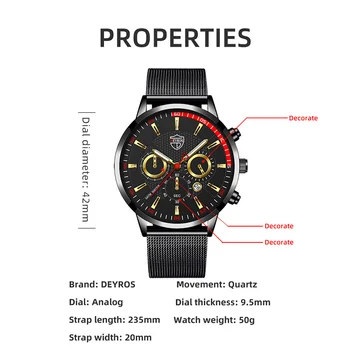 2022 Moda De Luxo Esportes Mens Relógios De Homens De Negócios De Malha De Aço Inoxidável Correia De Quartzo Luminoso Do Relógio De Homem Casual Relógio De Couro 2