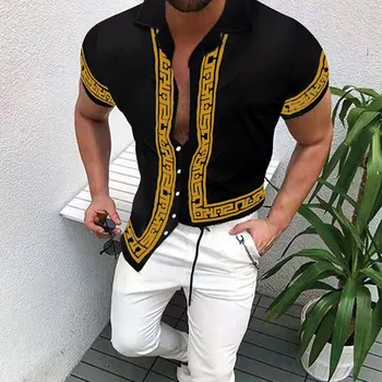 Fim Moda masculina Y2K Hombre T-Shirts Camisa Havaiana Estrelado Floral Impressão 3D Aconchegante Casual Manga Curta Praia de grandes dimensões Roupas 9 \ Vestuário masculino | Arquitetomais.com.br 11