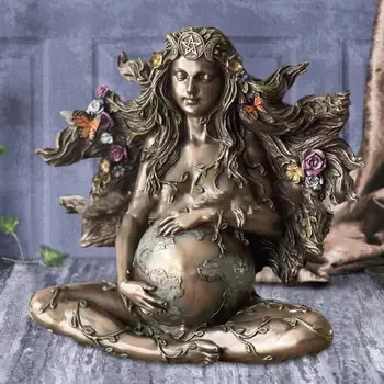 2022 Nova Mãe Terra Enfeite De Gaia, Deusa Da Decoração De Resina Estátua Estatueta Para Casa, Escritório Decoração De Mesa