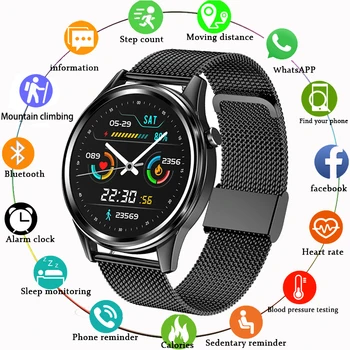 2022New Esporte Impermeável Smartwatch Homens Mulheres Taxa de Coração de Fitness Tracker Pulseira Smart Watch Para IOS, Android, Apple, Huawei Telefone 1