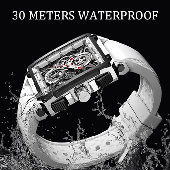 2022New Homens Relógios LIGE de melhor Marca de Luxo à prova d'água Quartzo Praça do Relógio Para Homens Data Esporte Oco Relógio Masculino Relógio Masculino 1