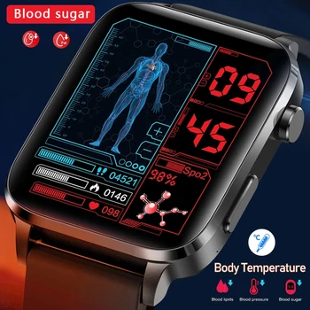 2023 Nova De Açúcar No Sangue Smart Watch Homens Sangao Laser Tratamento De Saúde Da Frequência Cardíaca Pressão Arterial Esporte Smartwatch Mulheres Glucometer Assistir